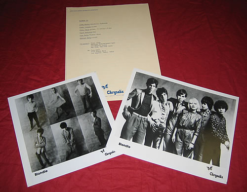 Blondie Parallel Lines media press pack US BLOPPPA340566