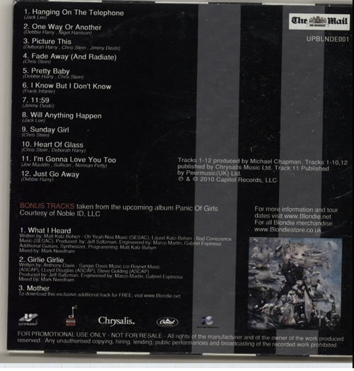 Blondie Parallel Lines CD album (CDLP) UK BLOCDPA636269