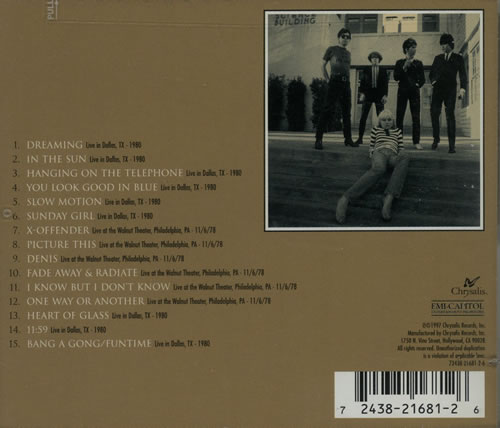 Blondie Picture This Live - Jewel Case CD album (CDLP) US BLOCDPI139727