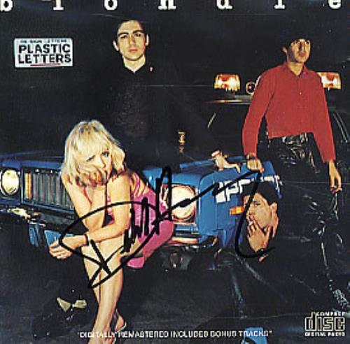Blondie Plastic Letters - Autographed CD album (CDLP) UK BLOCDPL293275