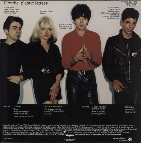 Blondie Plastic Letters vinyl LP album (LP record) French BLOLPPL871493