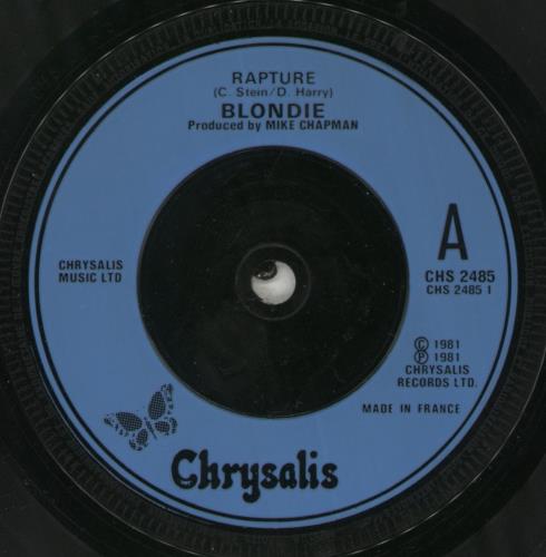 Blondie Rapture 7" vinyl single (7 inch record / 45) French BLO07RA159519