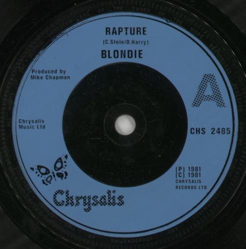 Blondie Rapture 7" vinyl single (7 inch record / 45) UK BLO07RA171675