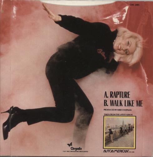 Blondie Rapture 7" vinyl single (7 inch record / 45) UK BLO07RA171675