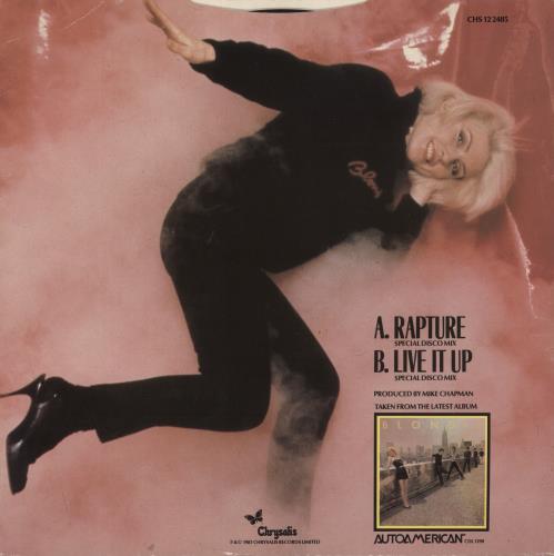Blondie Rapture 12" vinyl single (12 inch record / Maxi-single) UK BLO12RA889156