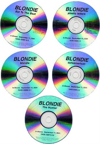Blondie Remaster Series - set of 5 CD-R acetate US BLOCRRE240719