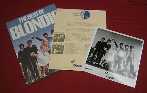 Blondie The Best Of... media press pack US BLOPPTH141556