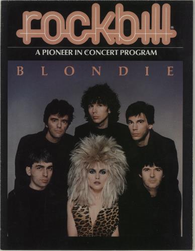Blondie Tracks Across America 1982 tour programme US BLOTRTR681355