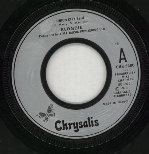 Blondie Union City Blue - wide 7" vinyl single (7 inch record / 45) French BLO07UN875023