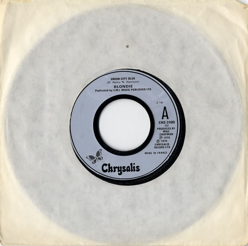 Blondie Union City Blue 7" vinyl single (7 inch record / 45) French BLO07UN584893