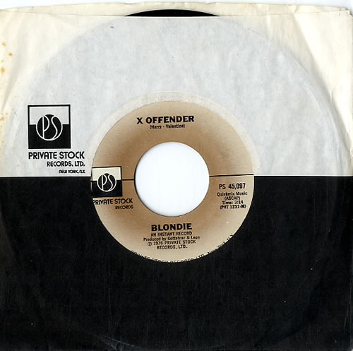 Blondie X Offender - 3rd Variant 7" vinyl single (7 inch record / 45) US BLO07XO630114