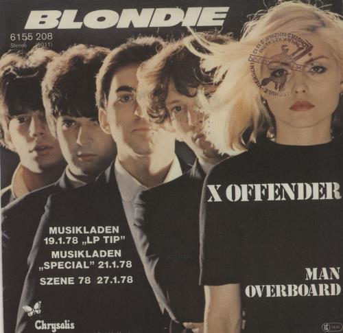 Blondie X-offender 7" vinyl single (7 inch record / 45) German BLO07XO73432