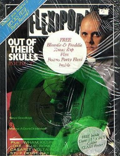 Blondie Yuletide Throwdown + Flexipop Magazine 7" vinyl single (7 inch record / 45) US BLO07YU404151