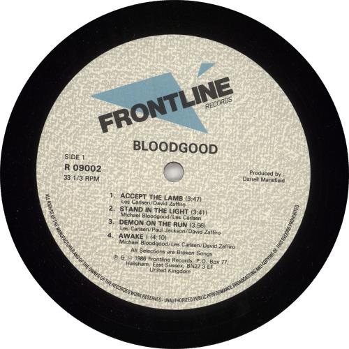 Bloodgood Bloodgood vinyl LP album (LP record) UK B9PLPBL543875