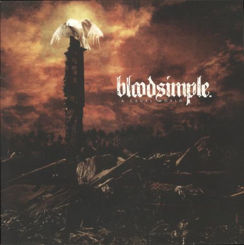 Bloodsimple A Cruel World - Orange/Gold Vinyl vinyl LP album (LP record) UK B1RLPAC869932