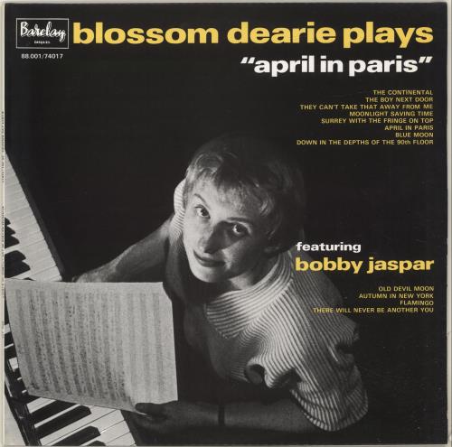 Blossom Dearie April In Paris vinyl LP album (LP record) Spanish ODELPAP699344