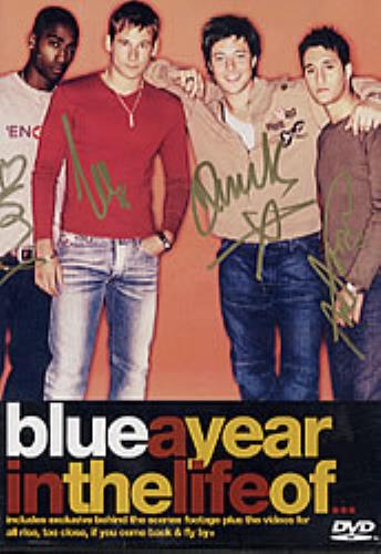 Blue (00s) A Year In The Life Of... - Autographed DVD UK LUBDDAY235709