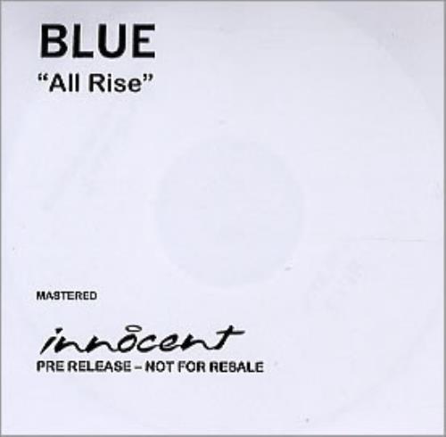 Blue (00s) All Rise CD-R acetate UK LUBCRAL294982