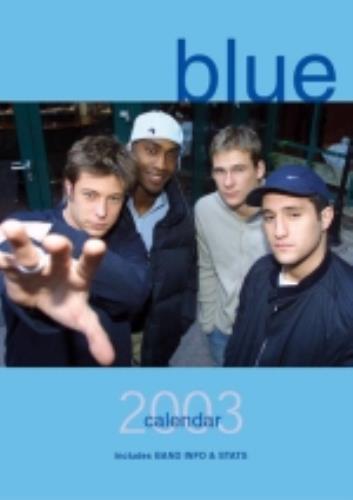 Blue (00s) Calendar 2003 calendar UK LUBCACA225233