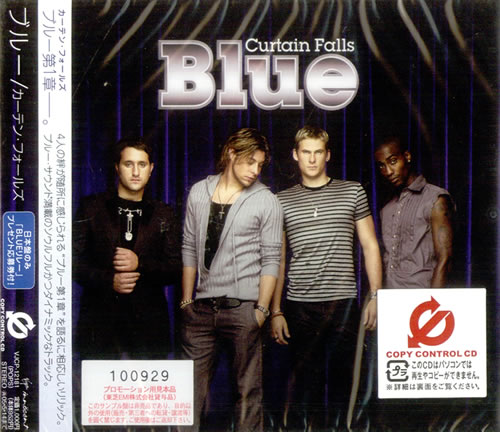 Blue (00s) Curtain Falls CD single (CD5 / 5") Japanese LUBC5CU299624