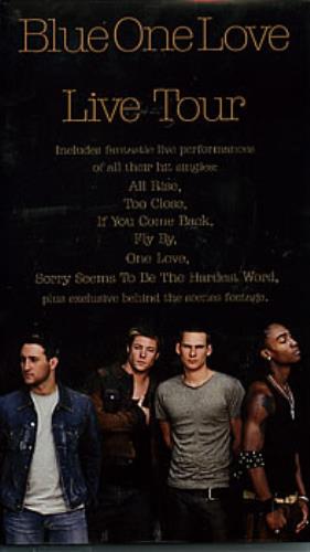 Blue (00s) One Love Live Tour video (VHS or PAL or NTSC) UK LUBVION304850