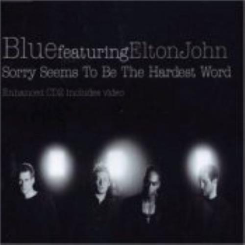 Blue (00s) Sorry Seems To Be The Hardest Word CD single (CD5 / 5") Australian LUBC5SO242840