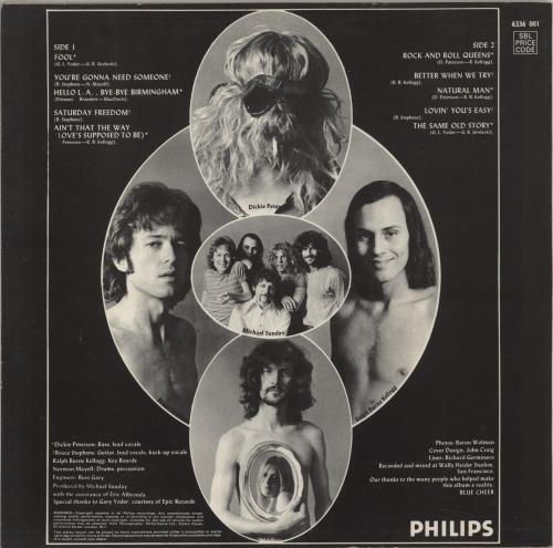 Blue Cheer Blue Cheer vinyl LP album (LP record) UK BCELPBL453826