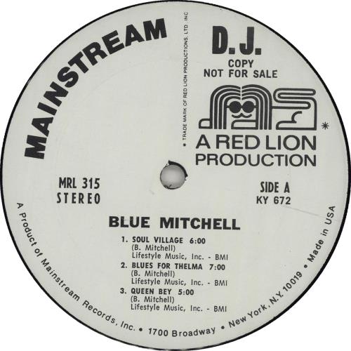 Blue Mitchell Blue Mitchell vinyl LP album (LP record) US BM1LPBL667962