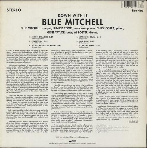 Blue Mitchell Down With It vinyl LP album (LP record) UK BM1LPDO891942