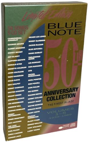 Blue Note Blue Note 50th Anniversary Collection Volumes 1-5 CD Album Box Set US BTEDXBL822983