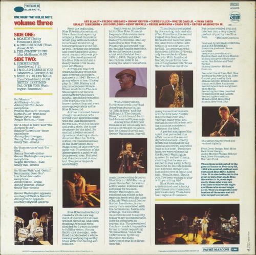 Blue Note One Night With Blue Note, Volume 3 vinyl LP album (LP record) French BTELPON797919