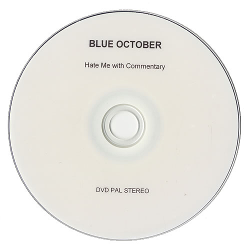 Blue October Hate Me - With Commentary promo DVD-R UK OC1DRHA473469