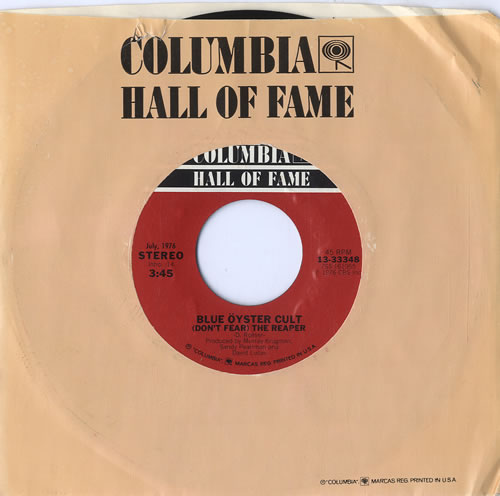 Blue Oyster Cult (Don't Fear) The Reaper - Wide 7" vinyl single (7 inch record / 45) US BOC07DO592206
