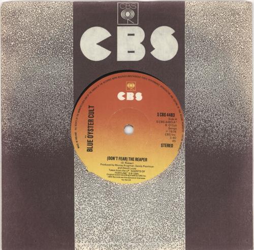 Blue Oyster Cult (Don't Fear) The Reaper 7" vinyl single (7 inch record / 45) UK BOC07DO736657