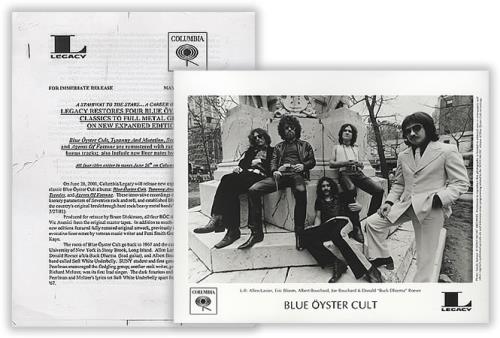 Blue Oyster Cult Remastered media press pack US BOCPPRE202444