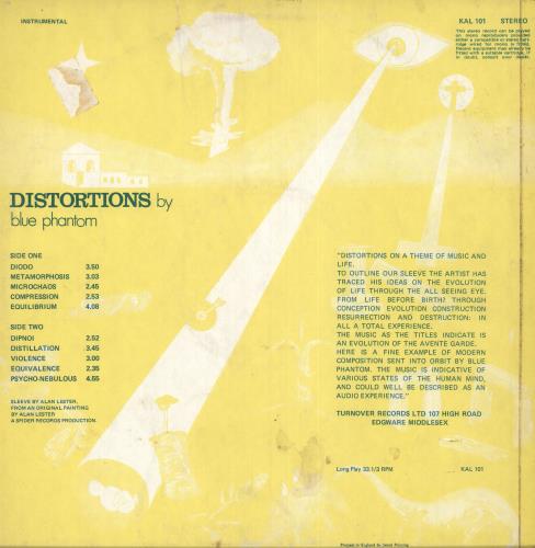 Blue Phantom Distortions - VG vinyl LP album (LP record) UK BPVLPDI427017