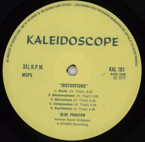 Blue Phantom Distortions vinyl LP album (LP record) UK BPVLPDI760307