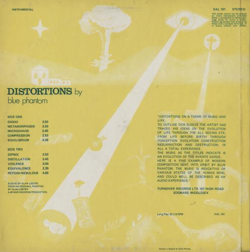 Blue Phantom Distortions vinyl LP album (LP record) UK BPVLPDI760307