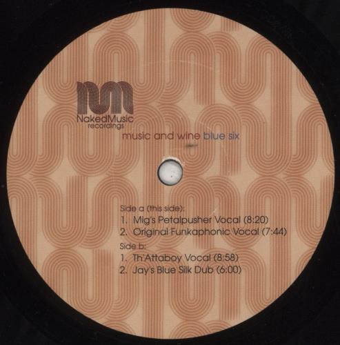 Blue Six Music And Wine 12" vinyl single (12 inch record / Maxi-single) US 86V12MU856967