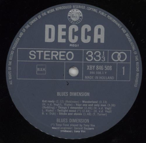 Blues Dimension Blues Dimension vinyl LP album (LP record) Dutch BD.LPBL859310