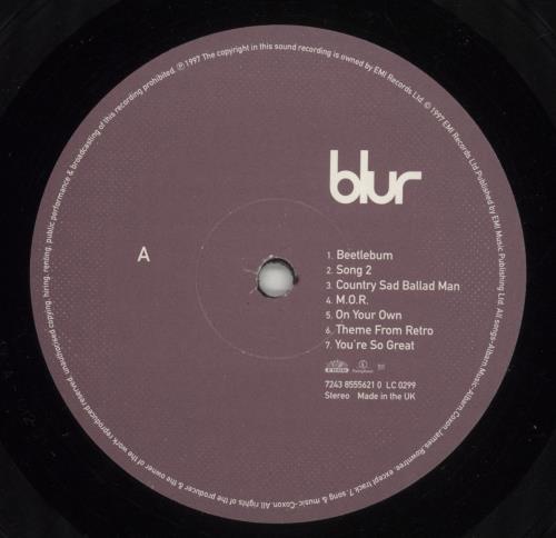 Blur Blur - EX vinyl LP album (LP record) UK BLRLPBL260334