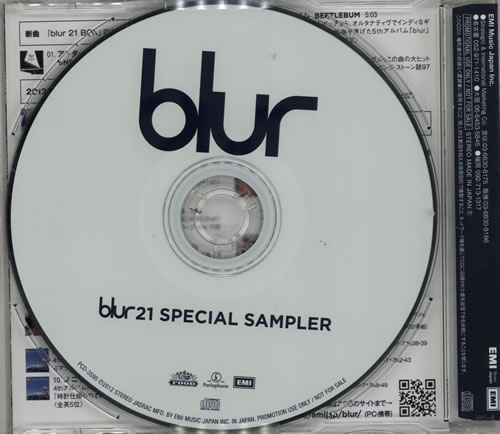 Blur Blur 21 Special Sampler CD album (CDLP) Japanese BLRCDBL572247