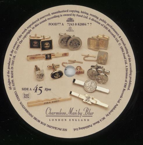 Blur Charmless Man 7" vinyl single (7 inch record / 45) UK BLR07CH606889