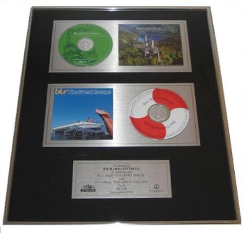Blur Country House/The Great Escape award disc UK BLRAWCO150262