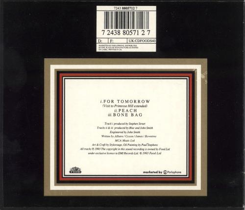 Blur For Tomorrow - CD1 CD single (CD5 / 5") UK BLRC5FO17311