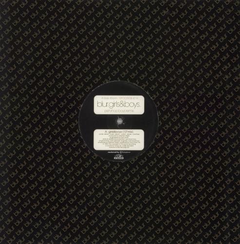 Blur Girls & Boys - Pet Shop Boys Remix 12" vinyl single (12 inch record / Maxi-single) UK BLR12GI868088