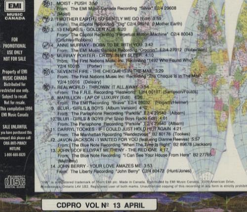 Blur Girls & Boys CD album (CDLP) Canadian BLRCDGI270055