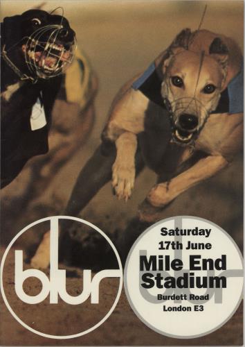 Blur Live at Mile End Stadium tour programme UK BLRTRLI751878