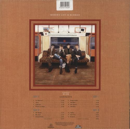 Blur Modern Life Is Rubbish - Orange Vinyl 2-LP vinyl record set (Double LP Album) UK BLR2LMO871706
