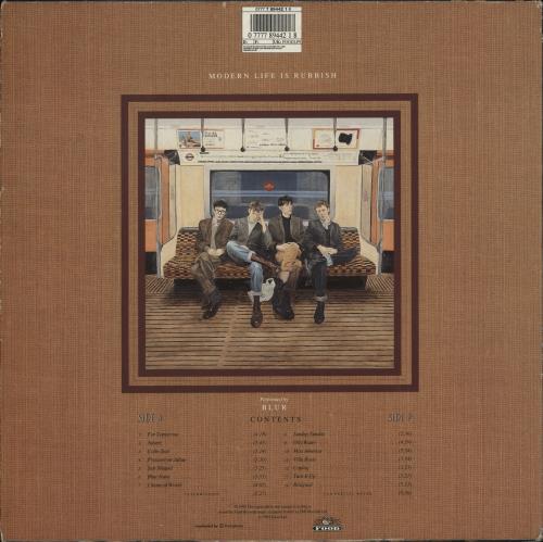 Blur Modern Life Is Rubbish - VG vinyl LP album (LP record) UK BLRLPMO875559
